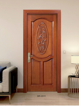 Customized room solid wood door, painted entry door, bedroom door, luxury carved oak entry door, interior door, relief style br-2011