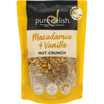 Pure delish imported from new zealand pure delish handmade cereal ready-to-eat nut oatmeal cereal breakfast replacement australia direct mail macadamia vanilla crispy oatmeal australia delivery 30 days to arrive with two pieces of mail