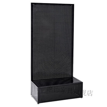 Moriscer hole board hardware tool display rack multi-functional hanging board home storage jewelry rack floor-standing removable storage cabinet black 50*30*100cm+20 hooks