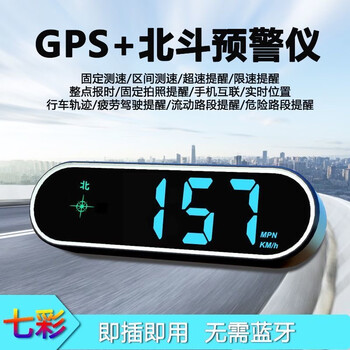 Xushansi 2025 new car hud display universal beidou safety warning device electronic dog voice broadcast speed alarm - direct supply from the manufacturer