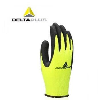 Delta latex foam seamless knitted gloves, wear-resistant and tear-resistant, uncoated and breathable on the back of the palm 201733 m