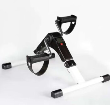 Mini exercise bike for home use for middle-aged and teenagers spinning hand-crank rehabilitation training indoor bicycle fitness black and white with luxury model with counting resistance