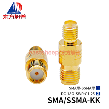 Dongfang xupu rf connector sma female to ssma female adapter ssma/sma-kk 18g sma/ssma-kk