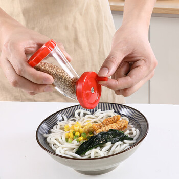 Sp sauce japan imported sesame grinder hand-cranked sesame artifact manual flaxseed grinder black sesame grinding bottle red 1