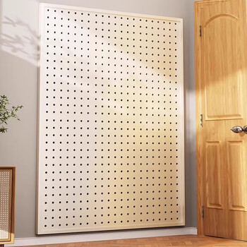 Hardware tool storage board, round hole hole board, iron art punching board, wall hanging board, supermarket shelf, iron plate display rack, warm white 40*60cm
