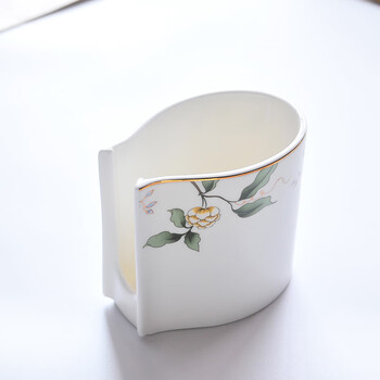 Huige high-end ceramic spoon storage box, spoon cage, spoon holder, spoon barrel, desktop spoon, home restaurant, champs elysees spoon holder