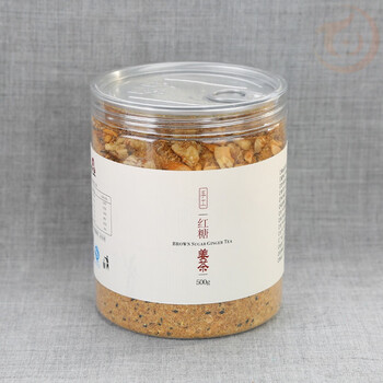 Fragrant food, wenzhou handmade specialty brown sugar ginger tea, old ginger soup, nut ginger mother tea, ginger juice, confinement period, aunt walnut ginger, nut ginger tea 500g