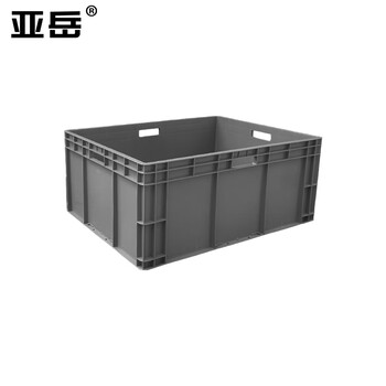 Yayue plastic turnover box european standard eu storage box thickened logistics box auto parts organizing parts box turtle fish storage box gray 800*600*450mm for large quantities, please consult customer service for more discounts