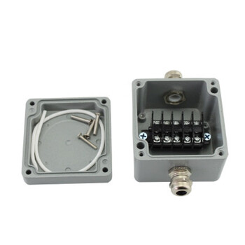 Junction box three-way motor four-way power supply waterproof with terminal 380v straight-through wiring box junction box cast aluminum fa18 size 80*75*60 one in and one out 5 positions