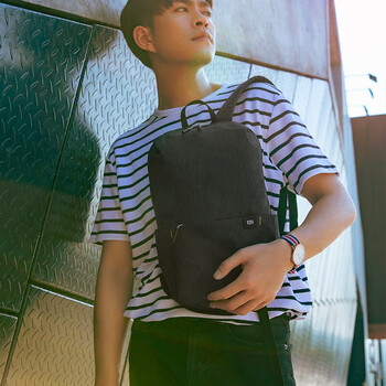 95% new xiaomi (mi) backpack, comfortable, not tight on shoulders, no fear of rain splashing, dark blue 10