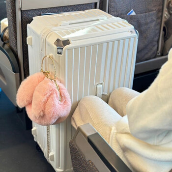 Yixuan large-capacity suitcase 28-inch multi-functional enlarged and deeper explosion-proof zipper password box strong and durable travel suitcase milky white dual charging port + convenient cup holder 28-inch max check-in middle school and high school students go to school