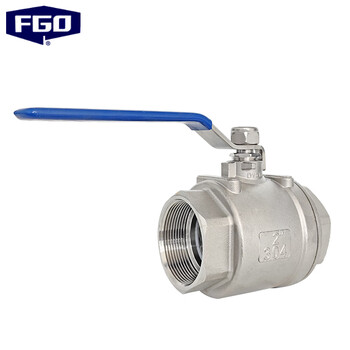 Fgo two-piece ball valve stainless steel 304 internal thread q11f-16p dn50 medium size
