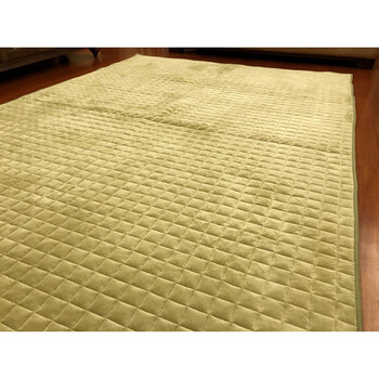 Short-pile crawling mat exported japanese-style short-pile tatami living room floor mat with minor flaws, fruit green, about 1 cm thick, 185*185