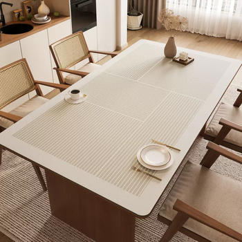 Yusenyi dining table mats waterproof and oil-proof light luxury coffee table countertop protection mat mid-century style high-end tablecloth pvc gj566 arrangement 70x70cm environmentally friendly material zero formaldehyde