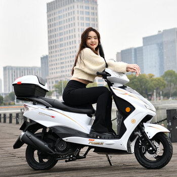 Jilang xunying 125 scooter motorcycle super eagle shangling ghost fire scooter national iv efi style export version with high configuration national iv efi can be branded white