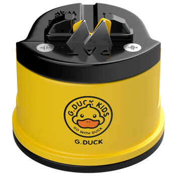 Corning yanyu little yellow duck knife sharpener sharpening stone household quick sharpening fully automatic kitchen multi-function kitchen knife sharpener little yellow duck suction cup sharpening stone 1 pack