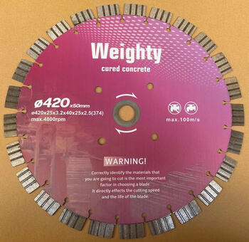 Road cutting blade 4205204306007008001000 concrete refractory brick diamond saw blade 420 laser welding corrugated tooth quality