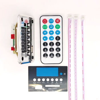 Bluetooth 5.0 lossless large screen ape decoding module fm radio speaker modified mp3u disk sd card wma supports recording motherboard + thin remote control