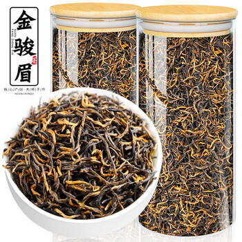 Jinjunmei black tea, authentic strong-flavor stomach-nourishing black tea in bulk, 2 cans of jinjunmei, total 500g