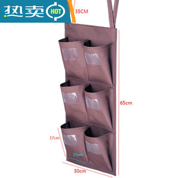 Shop guest room work cart rag bag hanging bag cleaning cart linen cart tool distinction towel storage classification five colors vertical 6 small bags rag bags one row two three rows