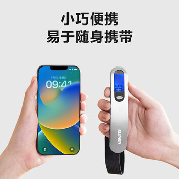 He jiagong precision portable electronic scale luggage scale portable high-precision express scale scale small carry-on can weigh 100 jin upgraded ribbon stainless steel portable scale