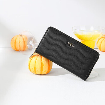 Goldlion wallet women's long top layer simple large capacity clutch bag women new year's gift