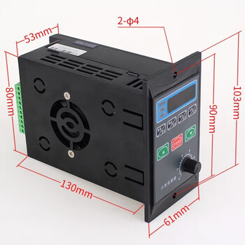 Small single-phase 220v inverter motor speed regulator single-phase to three-phase output variable frequency motor speed control switch single in three out 750w