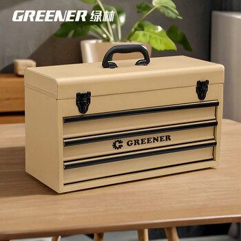 Greener (greener) greener storage box greenwood american storage box multi-layer metal tool drawer storage box ins style greener storage box light luxury three drawers (magap yellow)