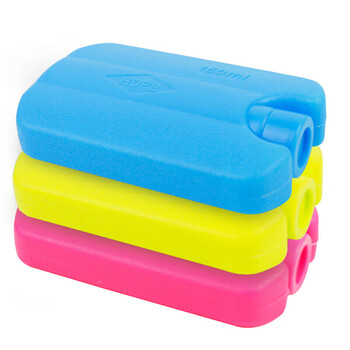 Jisill ice box ice brick ice row 150ml ice crystal box insulation box car refrigerator partner breast milk preservation air conditioning fan cold storage 150ml (4 pack blue)