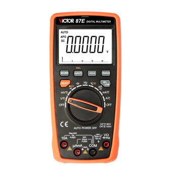Victory instrument (victor) four and a half digits high precision digital multimeter with usb interface automatic range professional electrician multimeter vc87e four and a half digits large capacitance high cost performance