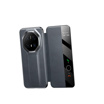 99% new twiceverse is suitable for huawei mate70rs extraordinary master mobile phone case, genuine leather flip-up smart window sleep, flip-free answering, men's and women's business protective case