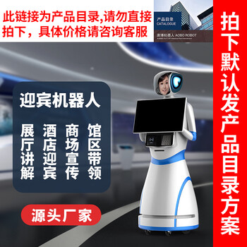 Intelligent welcome robot bank hall front desk service scenic area navigation expo airport legal inquiry oem white