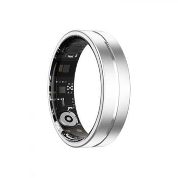 Huaqiangbei intelligent 2025 new smart ring black technology ring sleep monitoring blood oxygen heart rate sports multi-function health ring elegant silver tk7 gesture control belt somatosensory game health metal smart ring no. 12 - finger circumference approximately 66mm-72mm