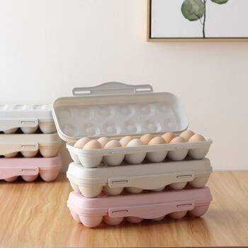 He jiagong outdoor egg carton shockproof outdoor egg carton shockproof protection artifact storage boxed egg box anti-fall (12 grids) - khaki