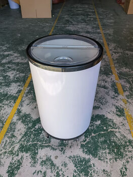 Panxudou's new convex lid ice bucket, advertising ice bucket, promotional ice bucket, 100 liter insulated ice bucket, plastic ice bucket, reinforced flat lid version (no pattern)