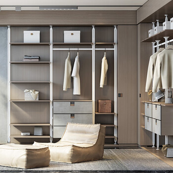 Kuka whole house customized environmentally friendly panels bedroom overall wardrobe cloakroom large wardrobe living room entrance cabinet study cabinet 59800/set (consult customer service to place an order)