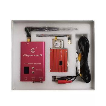 Fpv video transmitter 1.2ghz1.3ghz wireless 8w rf power long-distance transmission set of receiver and receiver including antenna