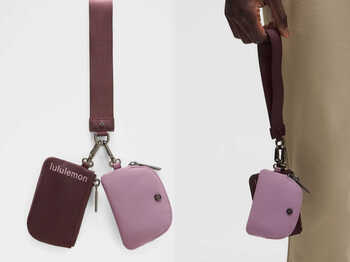 Guoxian wrist bag card holder coin purse goodnight plum/lavender1