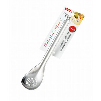 Japan imported stainless steel colander, household mini olive scoop, kitchen multi-functional pickle spoon, silver