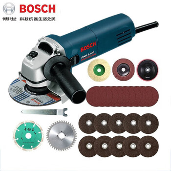 Bosch (bosch) angle grinder grinding polishing cutting machine hand grinder hand grinder gws6-100 masonry metal stone and wood standard configuration