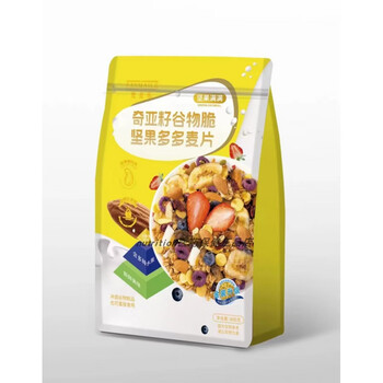 Van mai le chia seed cereal crisp yogurt fruit nut duoduo rose strawberry fruit peach fruit and vegetable duoduo nutuoduo oatmeal 400g bag
