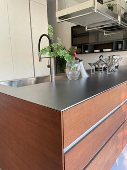 Huili shanghai zolali stainless steel cabinets villa high-end customized 304 stainless steel kitchen cabinets overall lower cabinet 1 meter