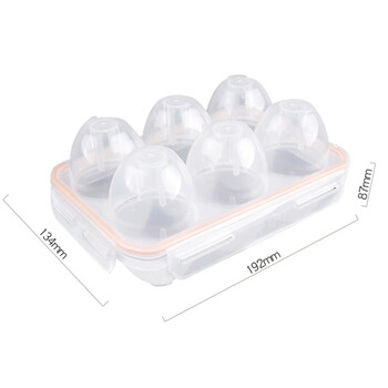 Huili's black deer outdoor egg protection box is compressive, shockproof and drop-proof for camping and picnic. portable anti-shattering egg storage box. egg protection box (can hold 6 eggs)