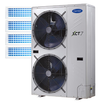 Carrier home central air conditioner one to two/three small 4 hp multi-connected first level energy efficiency duct machine dc variable frequency embedded air conditioning package installation cooling and heating 5 hp first level energy efficiency one to four