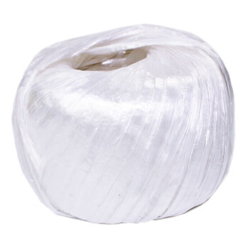 Large roll of 100 meters plastic tear rope, packing rope, strapping rope, packaging rope, strapping tape, white