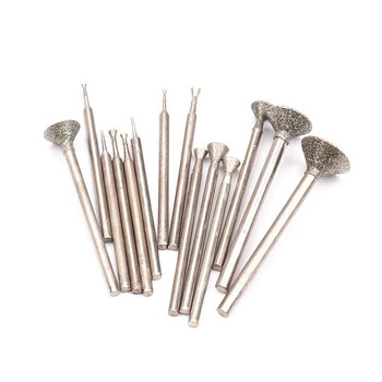Jade window grinding head jade carving drill bit carving grinding needle jade carving drill bit diamond grinding head tool c3 thick nail 2 points 35 0 points 5mm 30 pieces