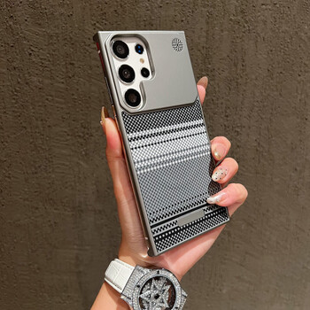 Youshi samsung s24ultra mobile phone case kevlar texture s25ultra anti-fall all-inclusive s23ultra metal magnetic suction s22ultra simple frame protection advanced protective cover deep space gray contrast texture samsung galaxy s24 ultra