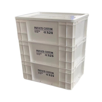 Industrial style eu box turnover box storage box storage box japanese style internet celebrity fish tank filter box 300*200mm separate lid (color remarks)