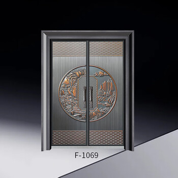Fuwanglai f-1069 cast aluminum door armored door villa door/square