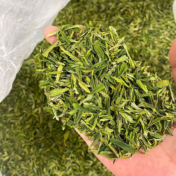 Valeri one pound pack 2024 mingqian huangshan maofeng green tea broken high broken broken tea tea powder ration tea spring tea bulk thousand grade broken tea 250g half a pound